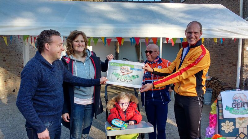 Sander fietst 150 km voor Tim